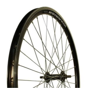 26-os (559 mm) MTB első kerék, gyorszáras tengellyel, fekete